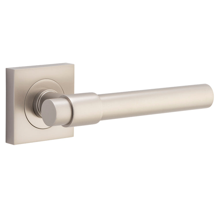 Helsinki Lever - Square Rose Satin Nickel