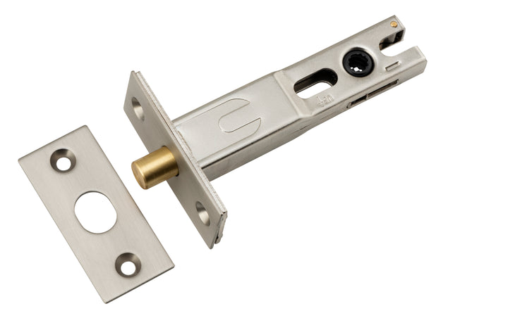 Privacy Bolt - Round - 70mm Backset Satin Nickel