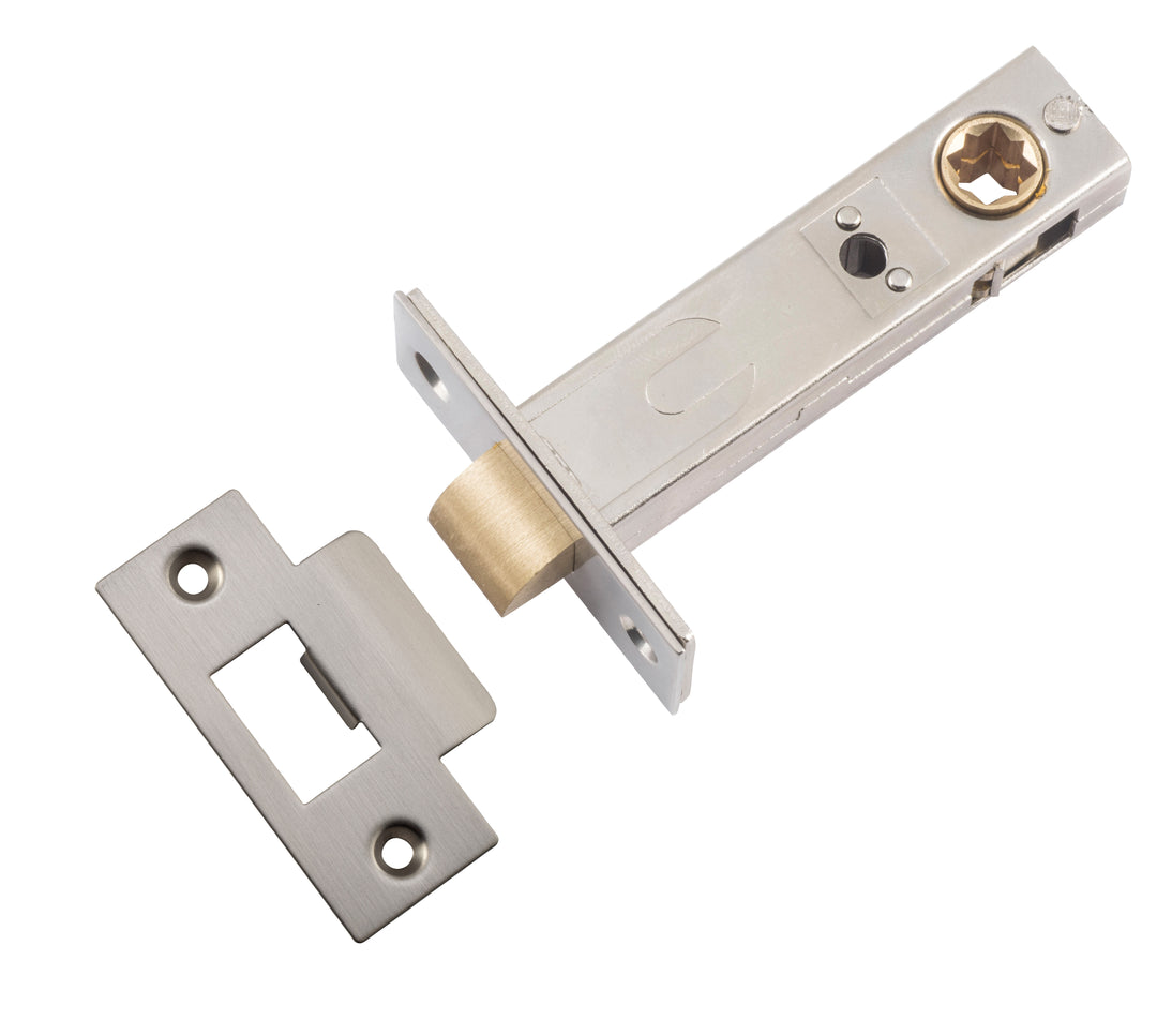 Split Cam Tube Latch - 70mm Backset Satin Nickel