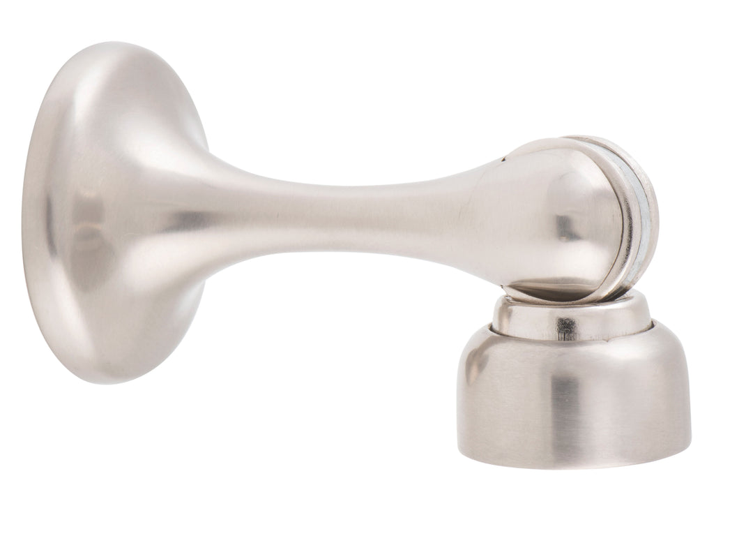 Door Stop Magnetic Satin Nickel D44xP75mm