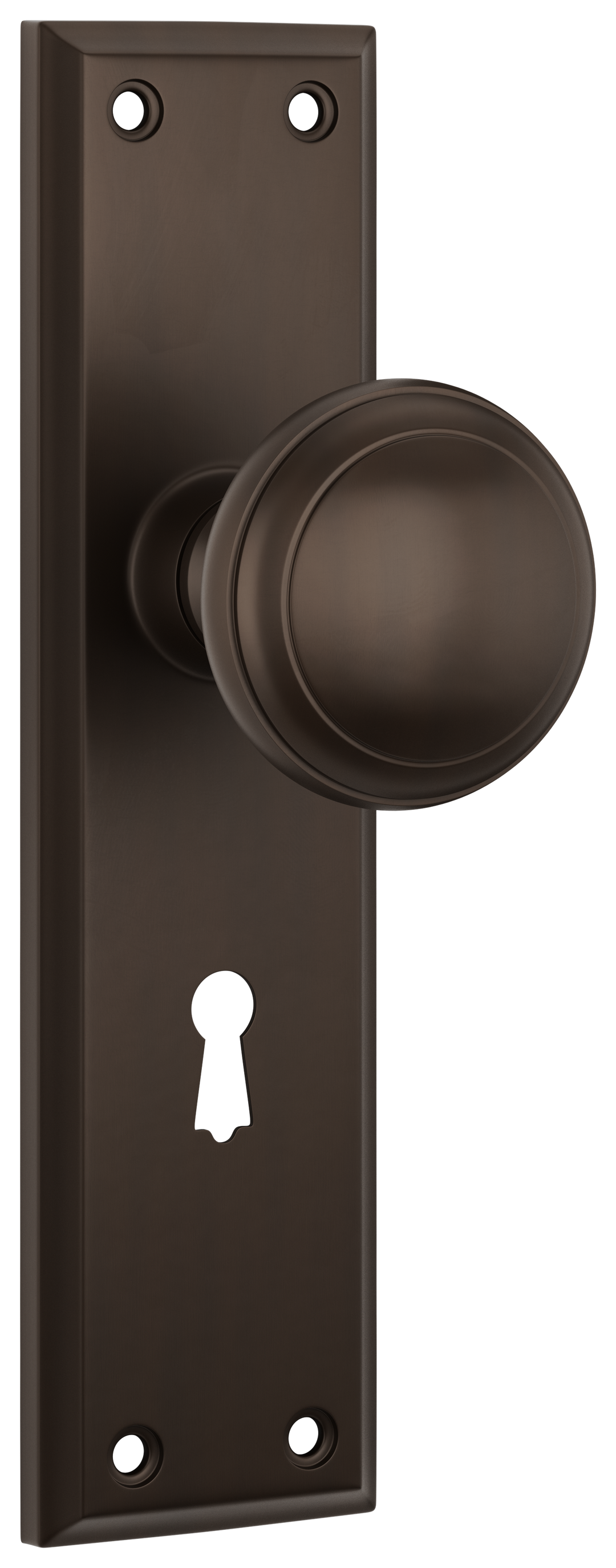 Door Knob Milton Lock Pair Antique Brass H200xW50xP73mm