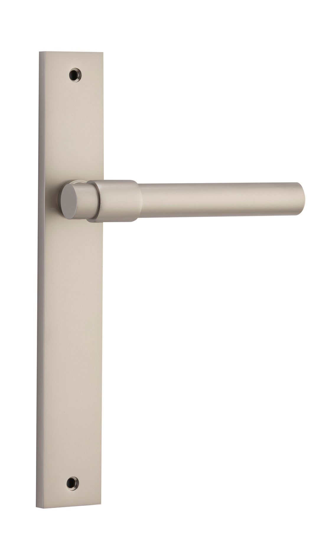 Helsinki Lever - Rectangular Backplate Satin Nickel