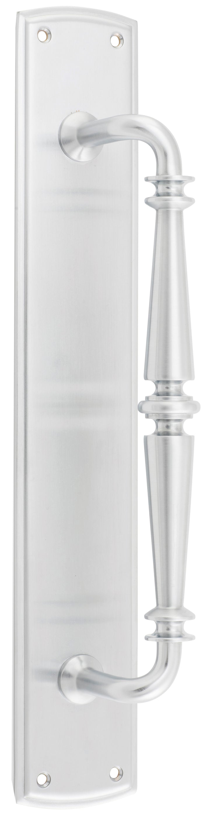 Sarlat Pull Handle on Backplate Brushed Chrome