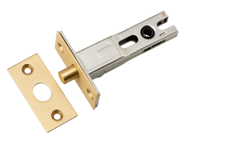 Privacy Bolt - Round - 60mm Backset Brushed Brass