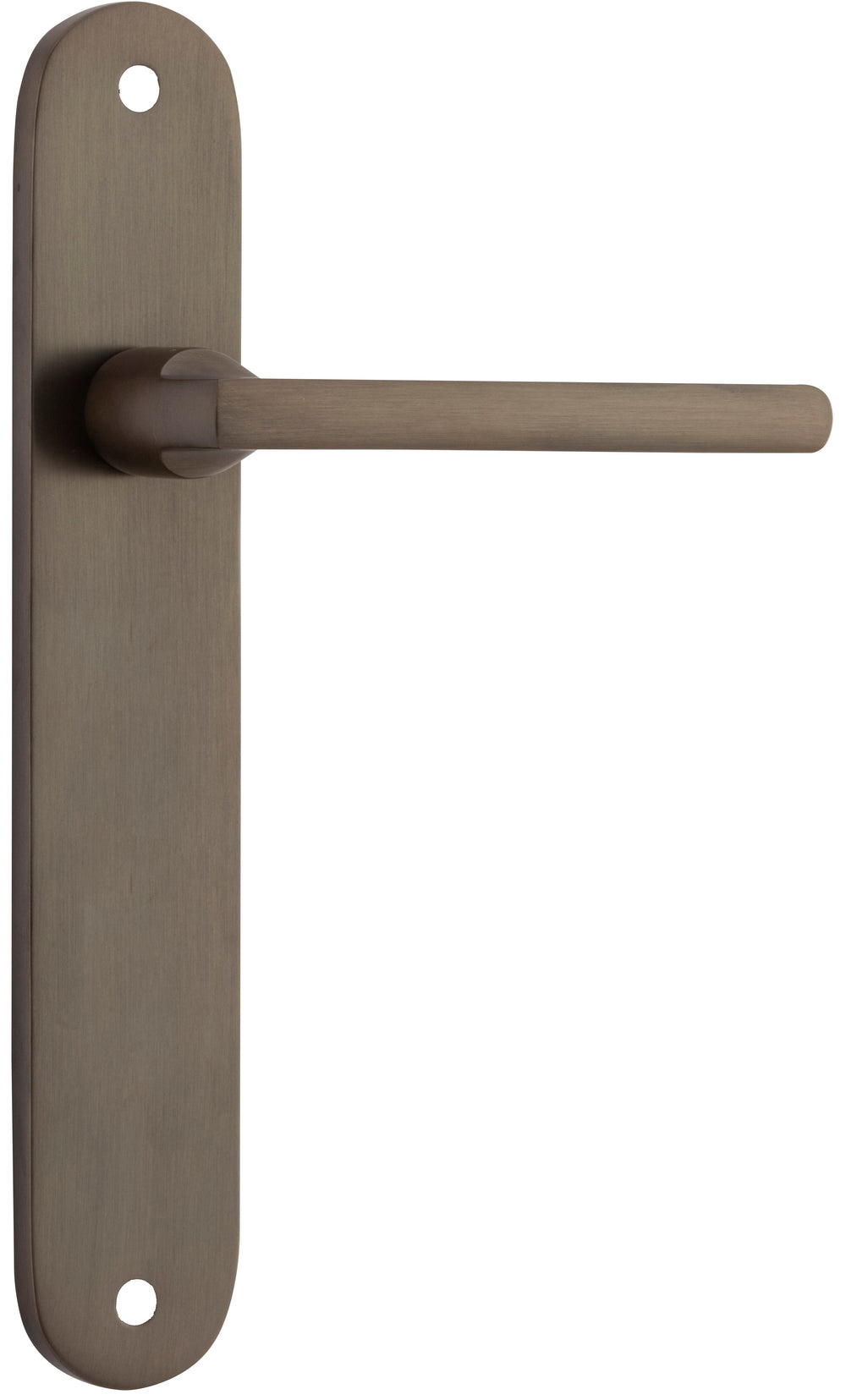 Baltimore Lever - Oval Backplate Signature Brass