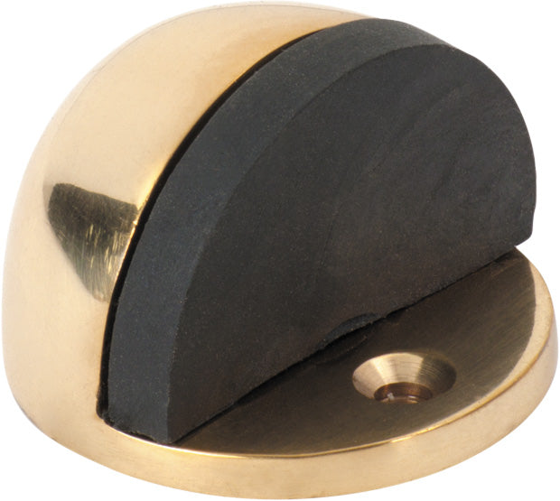 Door Stop Oval Polished Brass H26xD40mm