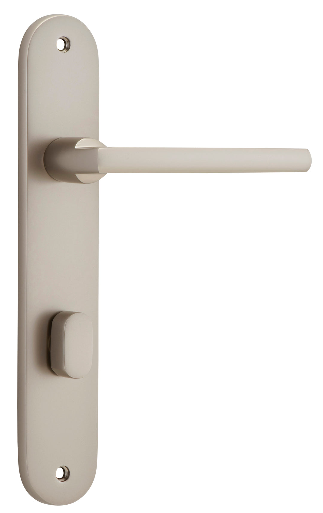 Baltimore Lever - Oval Backplate Satin Nickel