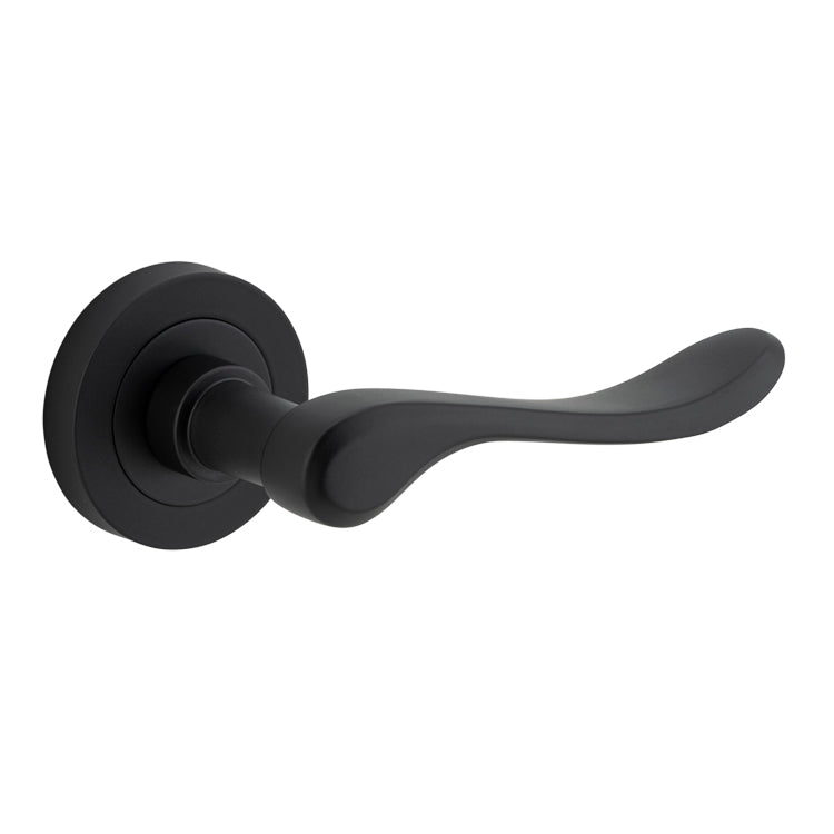 Stirling Lever - Round Rose Matt Black