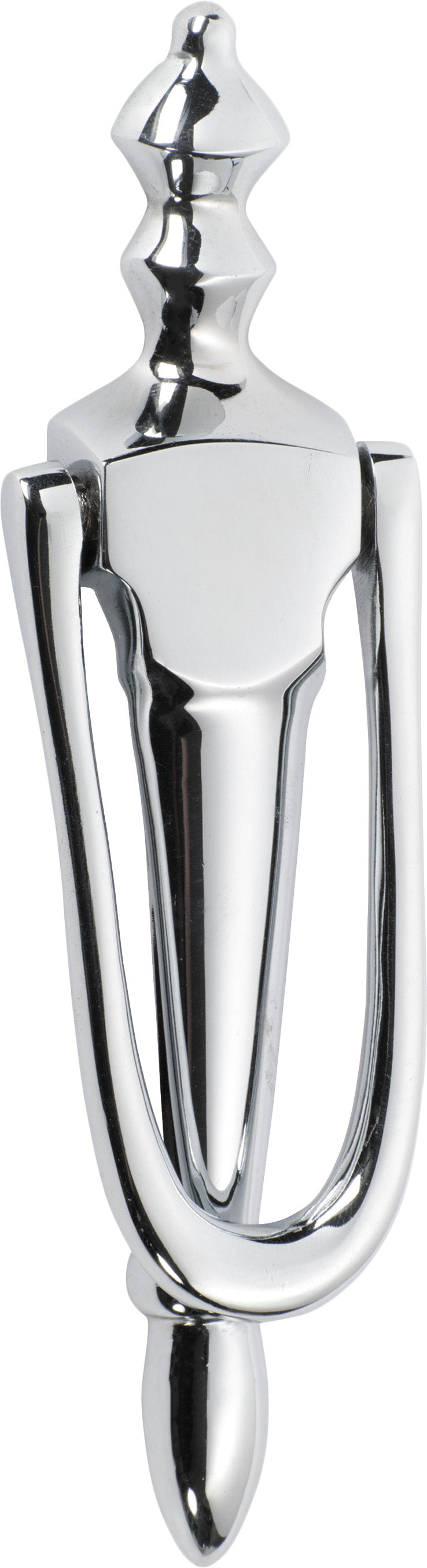 Door Knocker Victorian Chrome Plated H178xW46xP20mm