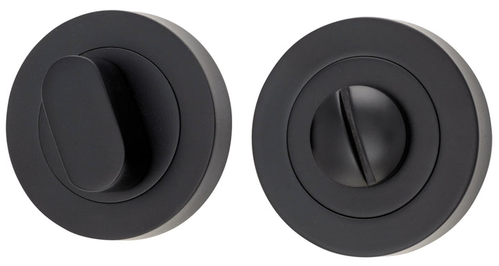 Privacy Turn - Round Matt Black
