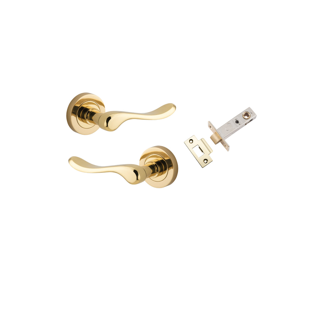 Stirling Lever - Round Rose Passage Kit Polished Brass
