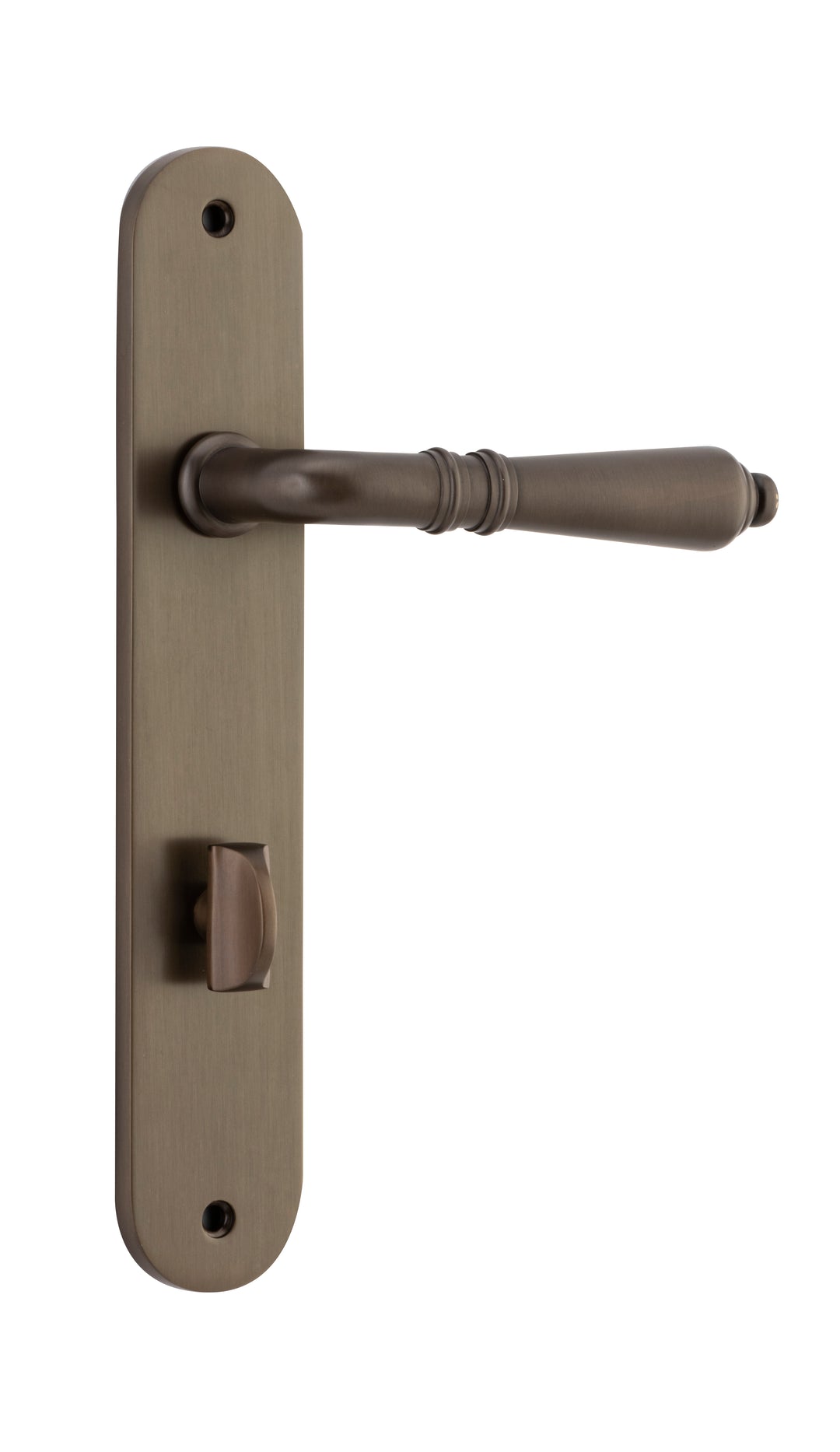 Sarlat Lever - Oval Backplate Signature Brass