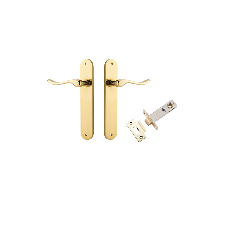 Stirling Lever - Oval Backplate Passage Kit Polished Brass