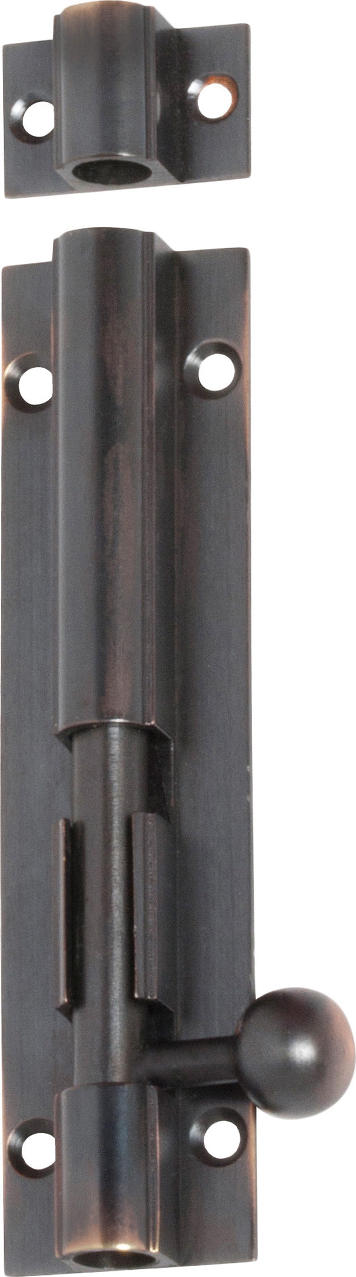 Barrel Bolt Antique Copper L100xW25mm Bolt 7.5mm