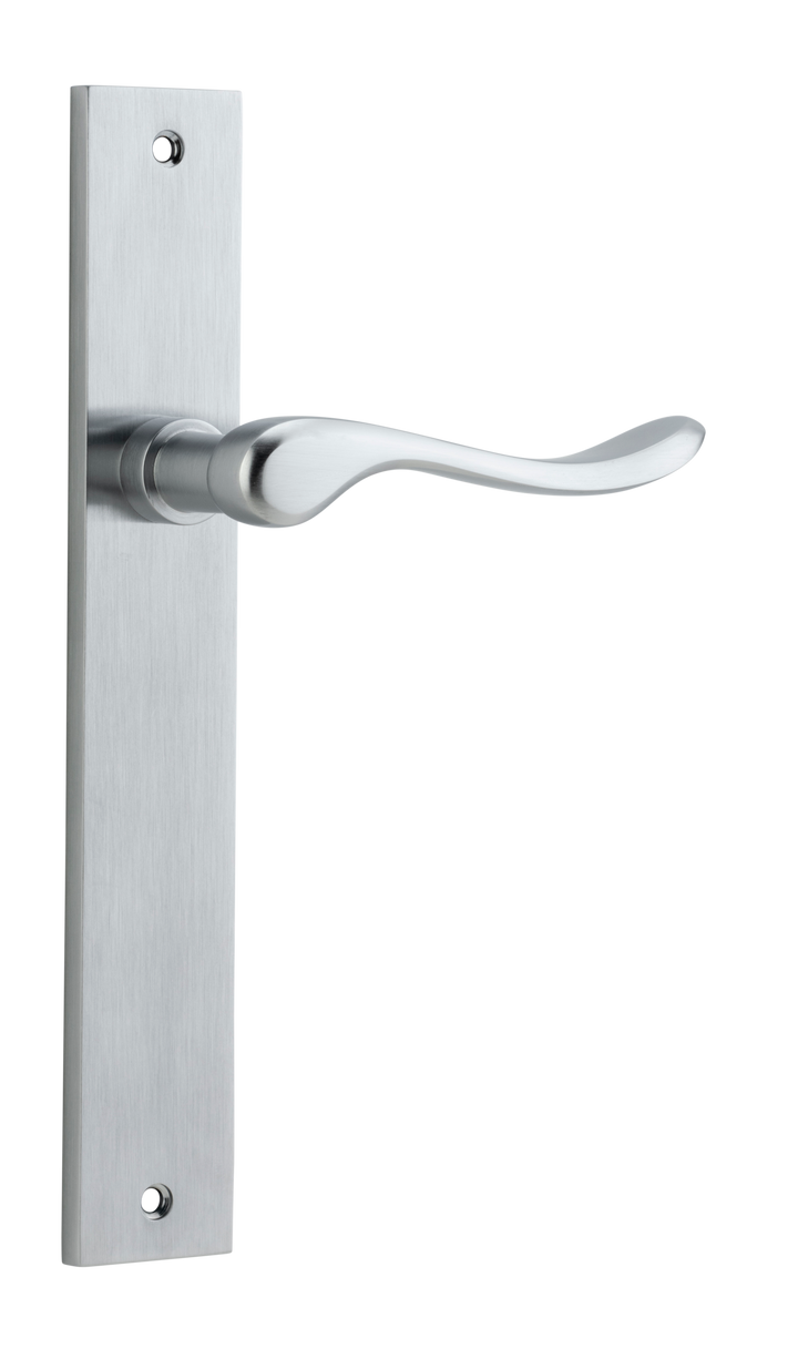 Stirling Lever - Rectangular Backplate Brushed Chrome