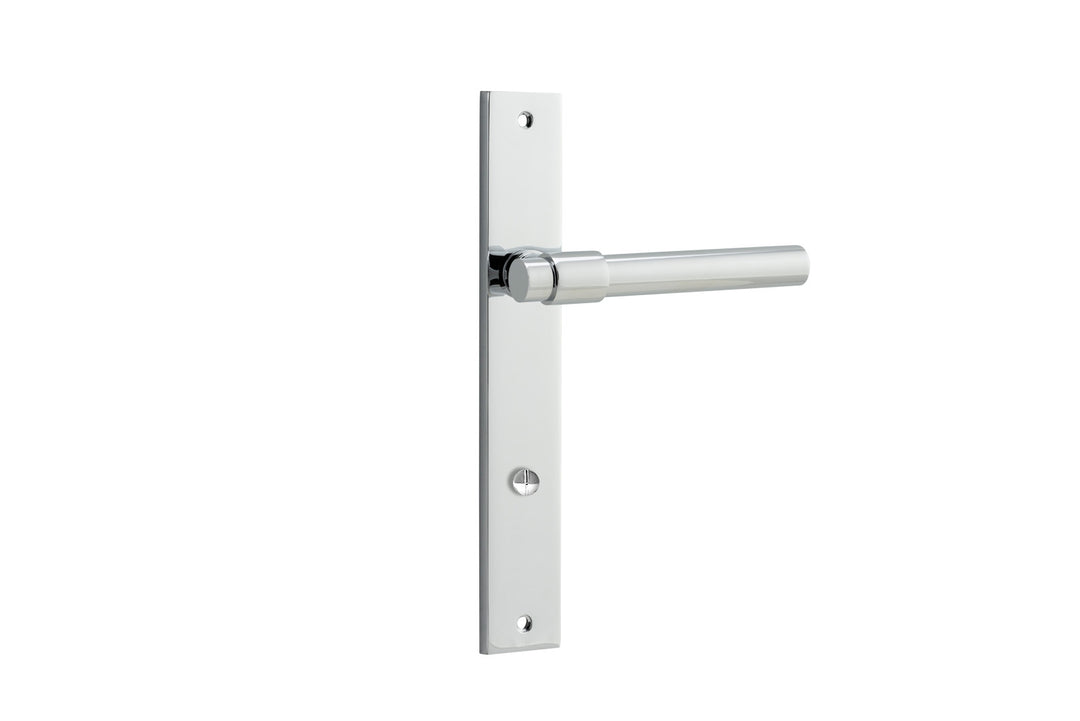 Helsinki Lever - Rectangular Backplate Polished Chrome