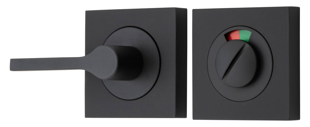 Accessibility Privacy Turn with Indicator - Square Matt Black