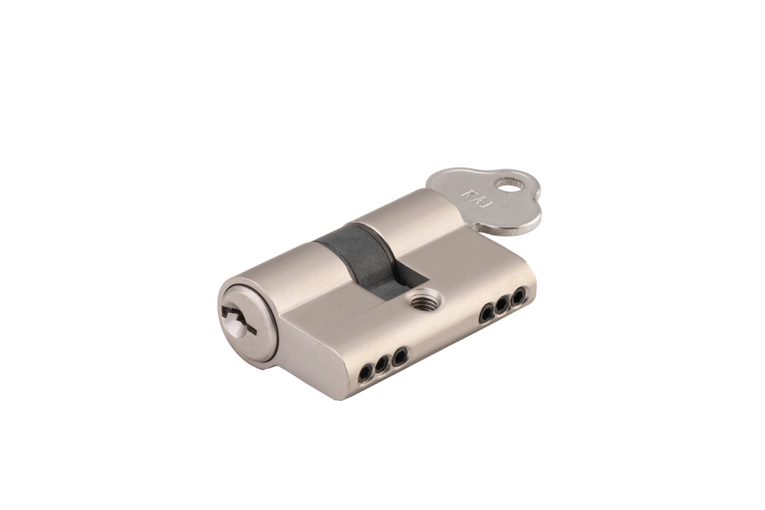 Euro Cylinder Key/Key 3 Pin Satin Nickel