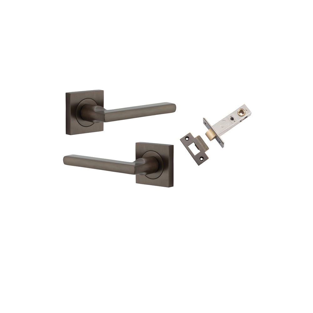 Baltimore Lever - Square Rose Passage Kit Signature Brass