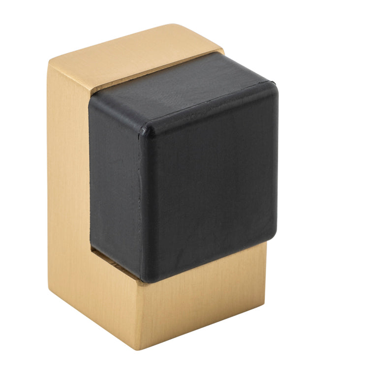 Square Door Stop Brushed Brass