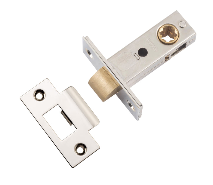 Hard Sprung Split Cam Tube Latch - 45mm Backset Polished Nickel