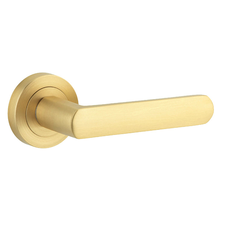 Osaka Lever - Round Rose Brushed Gold PVD