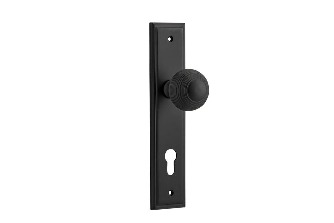 Guildford Knob - Stepped Backplate Matt Black
