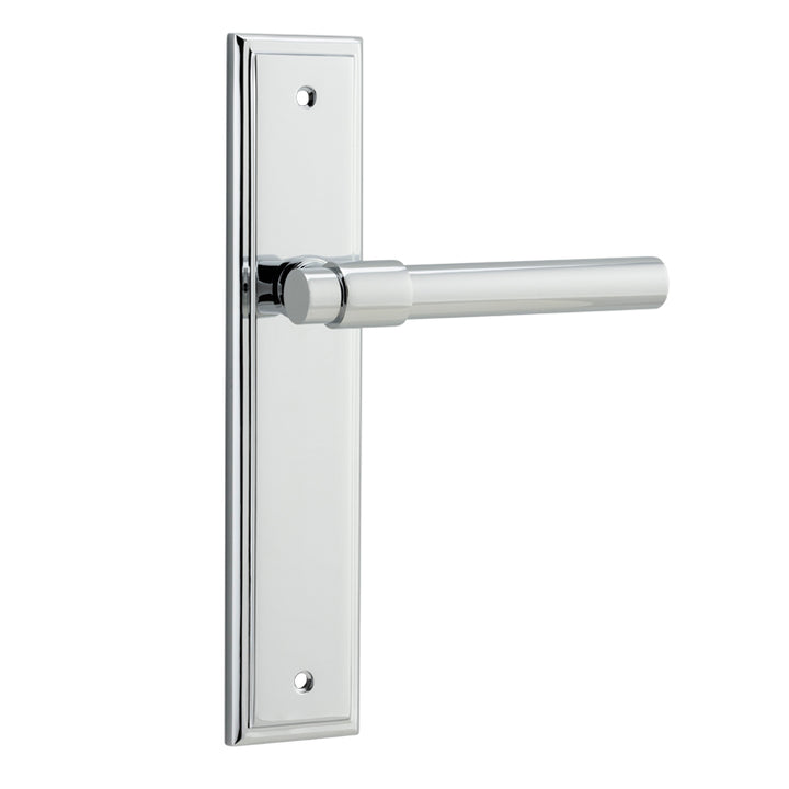Helsinki Lever - Stepped Backplate Polished Chrome