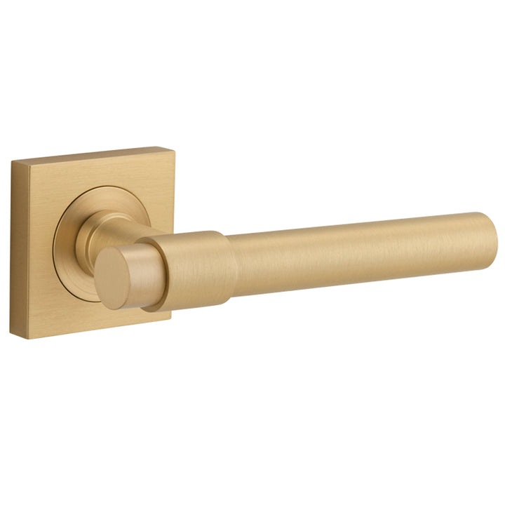 Helsinki Lever - Square Rose Brushed Brass