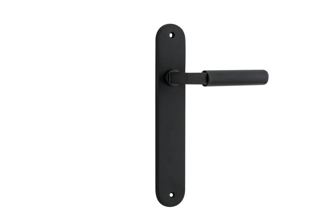 Brunswick Lever - Oval Backplate Matt Black