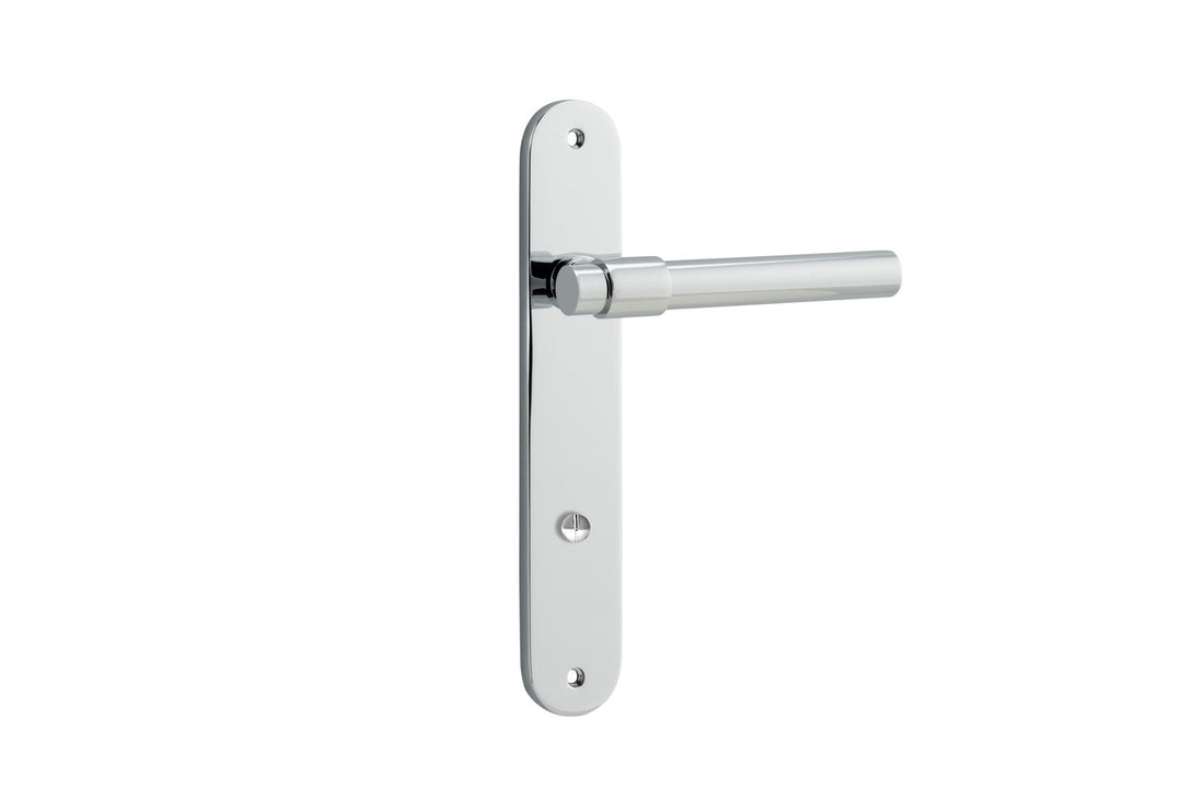 Helsinki Lever - Oval Backplate Polished Chrome