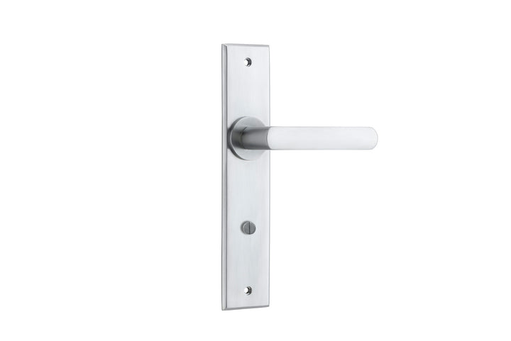 Osaka Lever - Chamfered Backplate Brushed Chrome