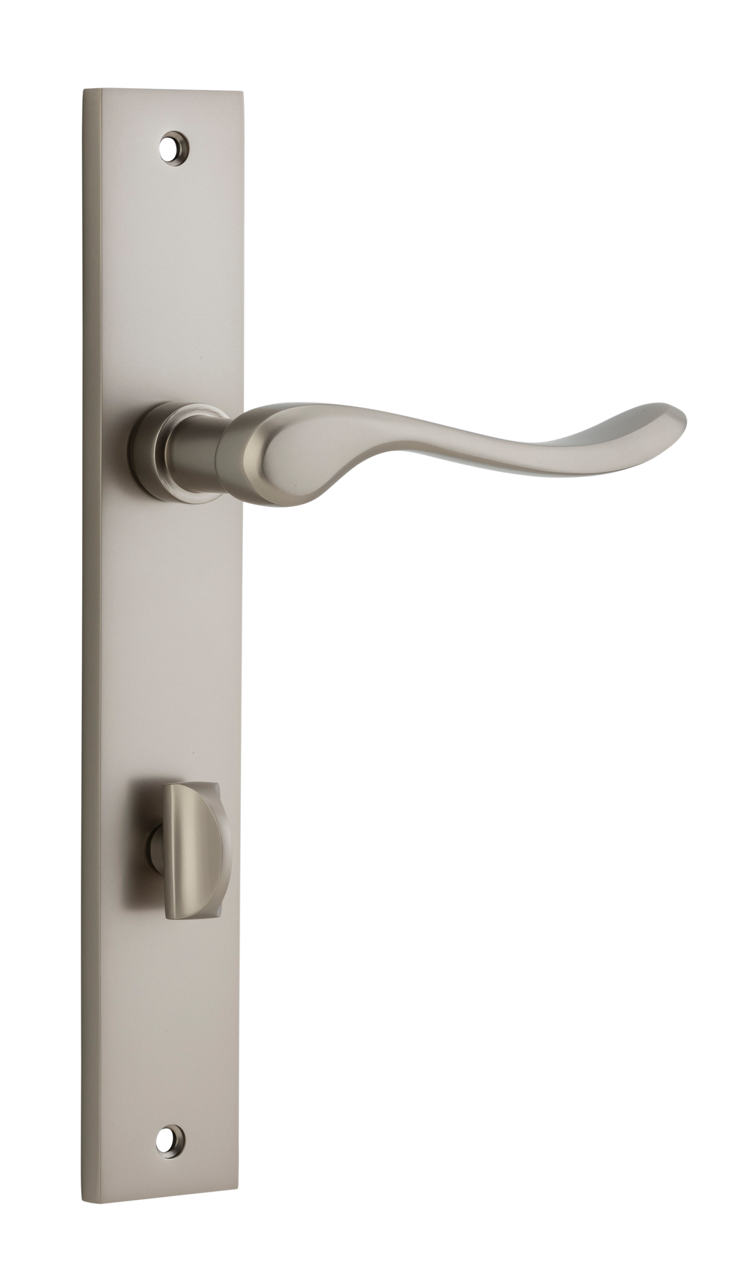 Stirling Lever - Rectangular Backplate Satin Nickel