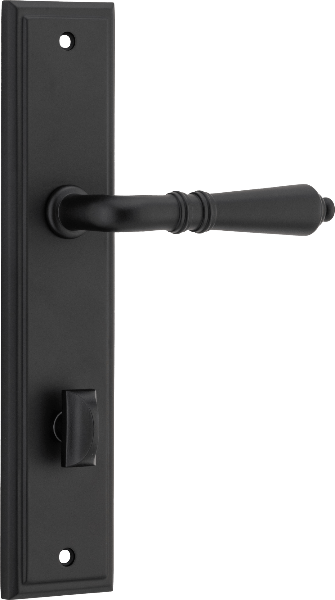 Sarlat Lever - Stepped Backplate Matt Black