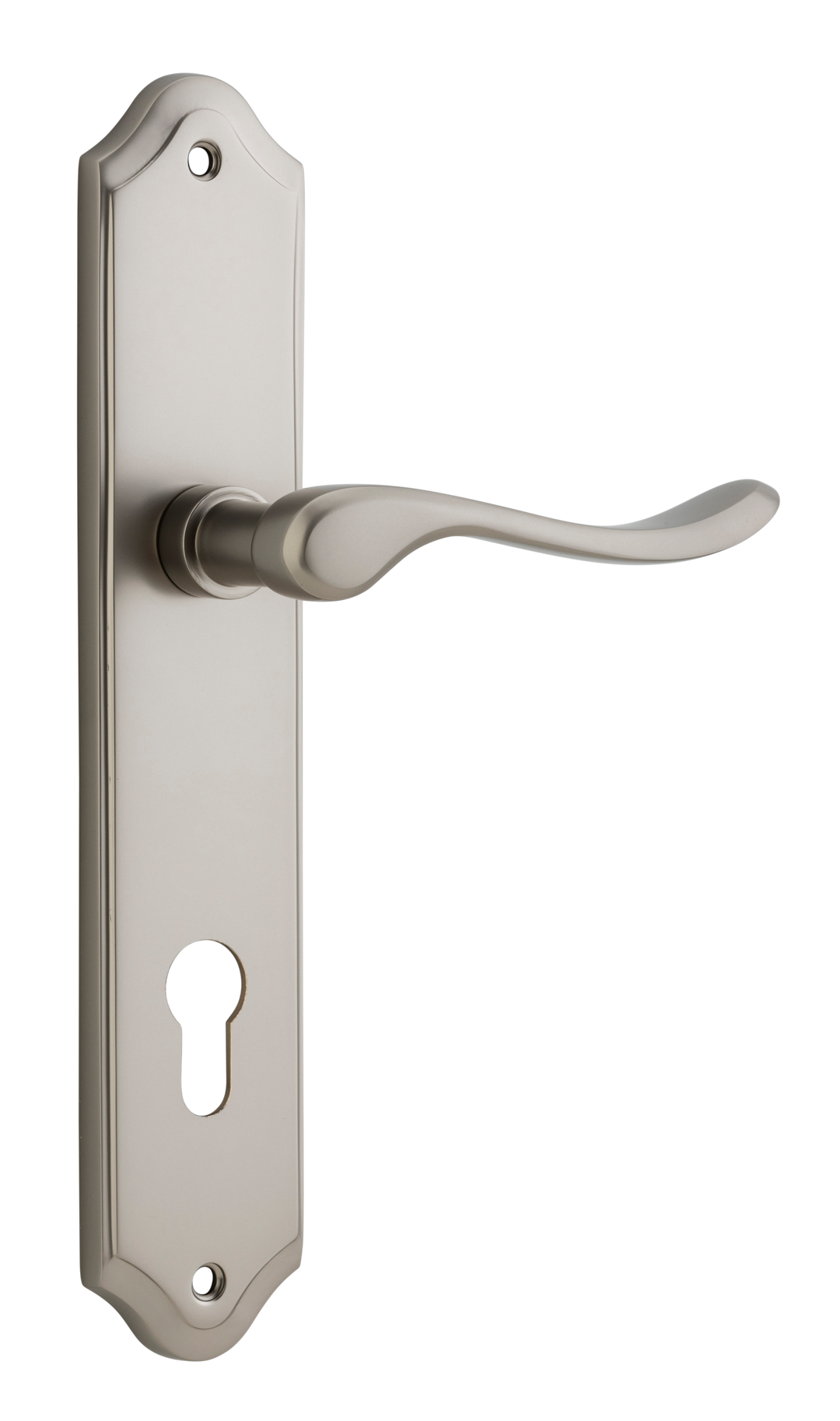 Stirling Lever - Shouldered Backplate Satin Nickel