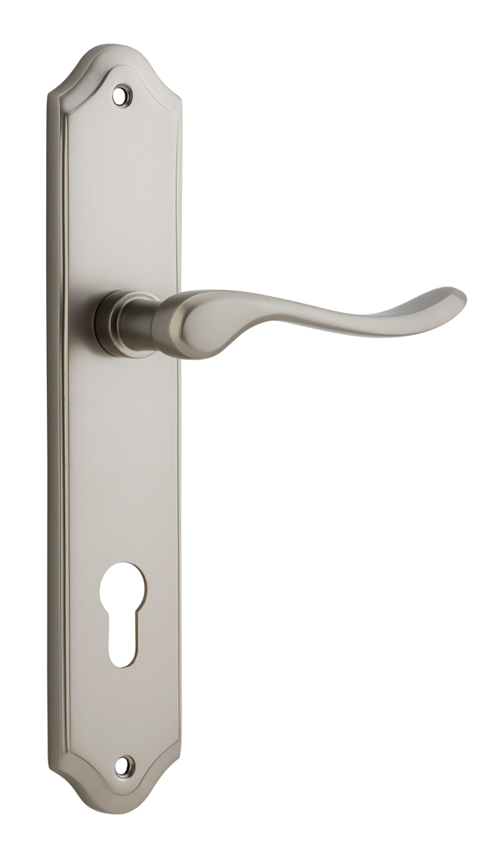Stirling Lever - Shouldered Backplate Satin Nickel