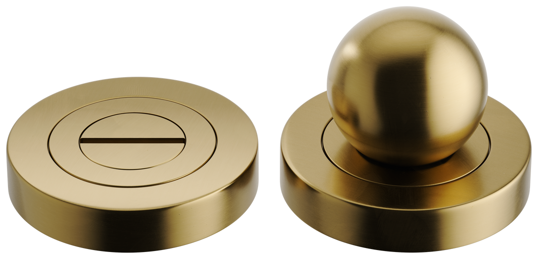 Puerto Privacy Turn - Round Brushed Gold PVD