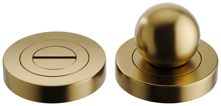 Puerto Privacy Turn - Round Brushed Gold PVD