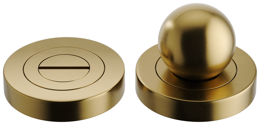 Puerto Privacy Turn - Round Brushed Gold PVD
