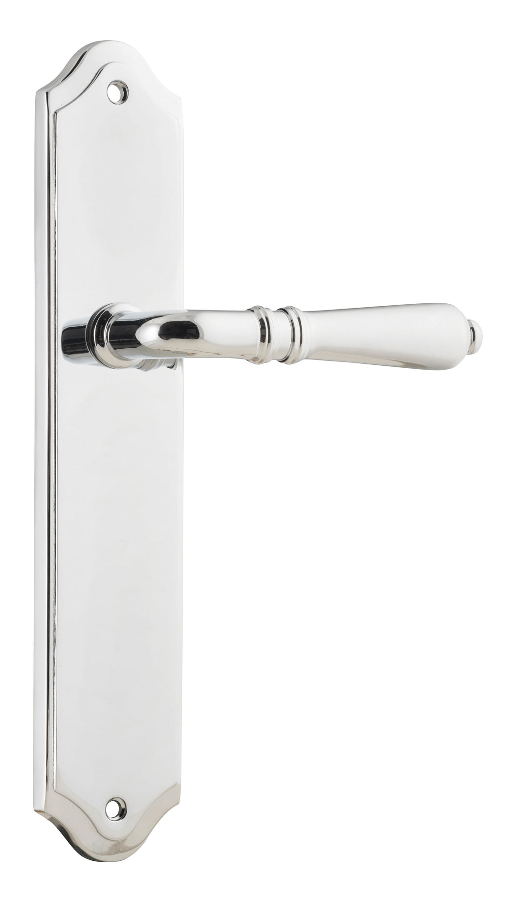 Sarlat Lever - Shouldered Backplate Polished Chrome