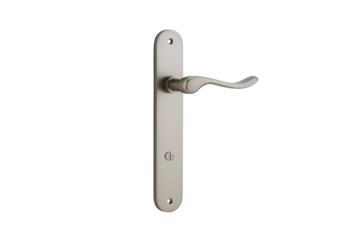 Stirling Lever - Oval Backplate Satin Nickel
