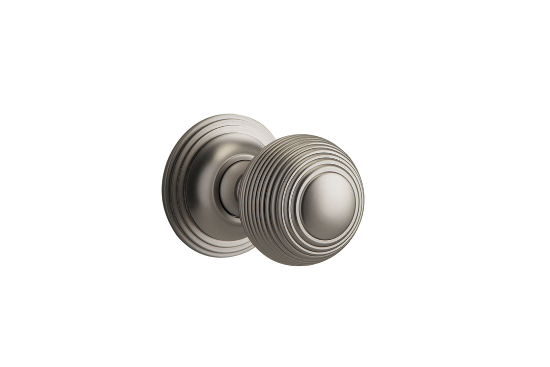 Guildford Knob - Round Rose Satin Nickel