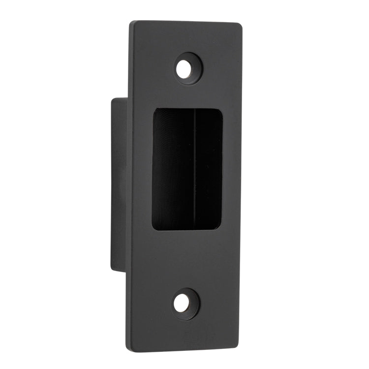 Sliding Door Edge Pull Rectangular Matt Black