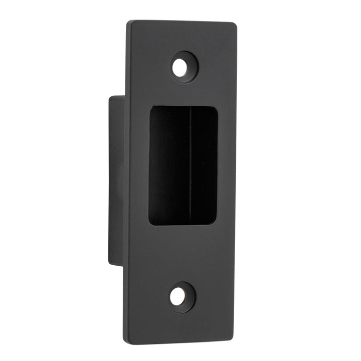Sliding Door Edge Pull Rectangular Matt Black
