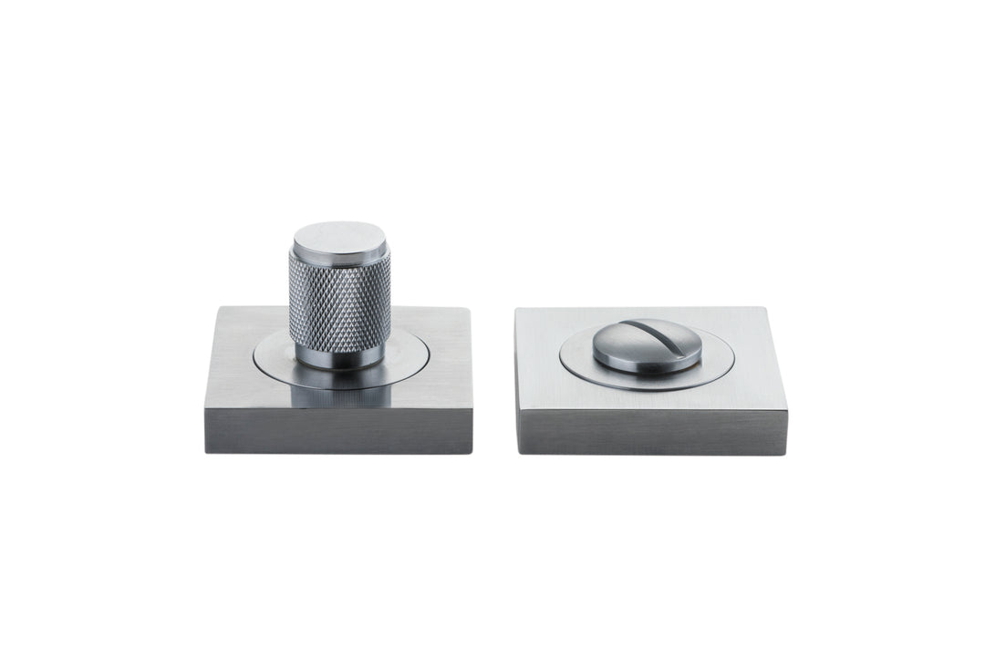 Brunswick Privacy Turn - Square Brushed Chrome
