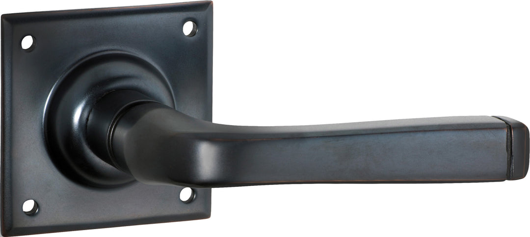 Door Lever Menton Square Rose Pair Antique Copper H60xW60xP70mm