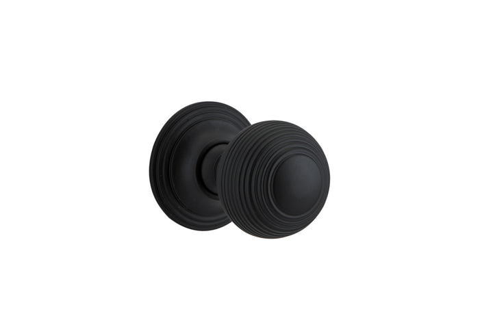 Guildford Knob - Round Rose Matt Black