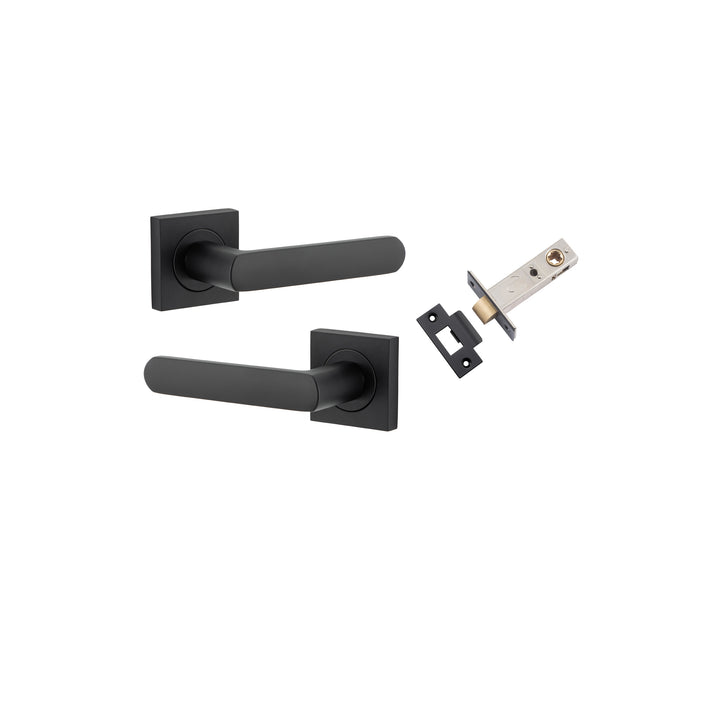 Osaka Lever - Square Rose Passage Kit Matt Black