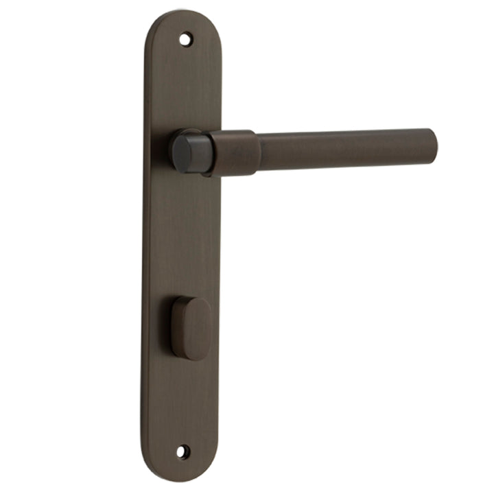 Helsinki Lever - Oval Backplate Signature Brass