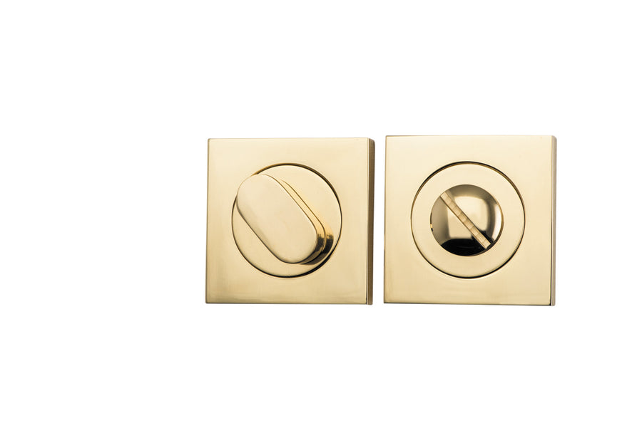 Privacy Turn - Square Polished Brass